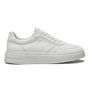 TÊNIS MASCULINO CASUAL EM COURO BRANCO COM CONFORTO 