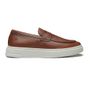 SAPATO LOAFER MASCULINO CASUAL EM COURO MARROM COM CONFORTO