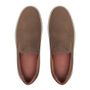 SLIP-ON MASCULINO CASUAL EM COURO MARROM