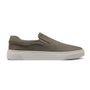 SLIP-ON MASCULINO CASUAL EM COURO CINZA