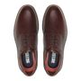 SAPATO DERBY MASCULINO CASUAL EM COURO MARROM