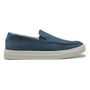 SAPATO MOCASSIM MASCULINO CASUAL EM COURO AZUL COM CONFORTO
