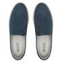 SAPATO MOCASSIM MASCULINO CASUAL EM COURO AZUL COM CONFORTO