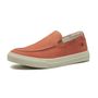 SAPATO MOCASSIM MASCULINO CASUAL EM COURO LARANJA COM CONFORTO