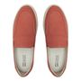 SAPATO MOCASSIM MASCULINO CASUAL EM COURO LARANJA COM CONFORTO