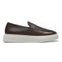 SAPATO LOAFER MASCULINO CASUAL EM COURO MARROM COM CONFORTO