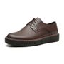 SAPATO DERBY MASCULINO CASUAL EM COURO MARROM