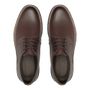 SAPATO DERBY MASCULINO CASUAL EM COURO MARROM