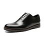 SAPATO OXFORD WHOLECUT MASCULINO CASUAL EM COURO PRETO