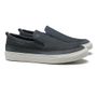 SLIP-ON MASCULINO CASUAL EM COURO AZUL