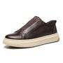 TÊNIS MASCULINO CASUAL EM COURO MARROM