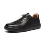 TÊNIS MASCULINO CASUAL EM COURO PRETO LINHA LIEVE