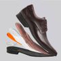SAPATO DERBY MASCULINO SOCIAL EM COURO MARROM COM CONFORTO