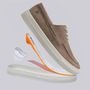 SAPATO DOCKSIDE MASCULINO CASUAL EM COURO CINZA