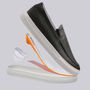 SAPATO MOCASSIM MASCULINO CASUAL EM COURO PRETO COM CONFORTO