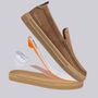  SAPATO MOCASSIM MASCULINO CASUAL EM COURO MARROM COM CONFORTO