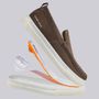  SAPATO MOCASSIM MASCULINO CASUAL EM COURO MARROM COM CONFORTO