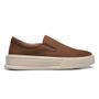 SLIP-ON MASCULINO CASUAL EM COURO MARROM