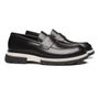SAPATO LOAFER MASCULINO CASUAL EM COURO PRETO 