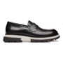 SAPATO LOAFER MASCULINO CASUAL EM COURO PRETO 