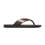 CHINELO MASCULINO CASUAL EM COURO MARROM