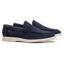 SAPATO MOCASSIM MASCULINO CASUAL EM COURO AZUL