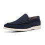 SAPATO MOCASSIM MASCULINO CASUAL EM COURO AZUL