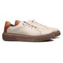 TÊNIS MASCULINO CASUAL EM COURO BRANCO