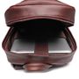 MOCHILA PORTA NOTEBOOK MASCULINA EM COURO MARROM