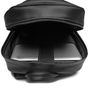 MOCHILA PORTA NOTEBOOK MASCULINA EM COURO PRETO