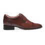 SAPATO DERBY MASCULINO SOCIAL EM COURO MARROM