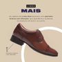 SAPATO DERBY MASCULINO SOCIAL EM COURO MARROM