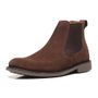 BOTA CHELSEA MASCULINA CASUAL EM COURO MARROM