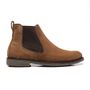 BOTA CHELSEA MASCULINA CASUAL EM COURO MARROM