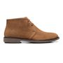 BOTA MASCULINA CASUAL EM COURO MARROM