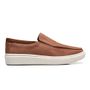 SLIP-ON MASCULINO CASUAL EM COURO MARROM
