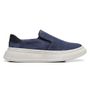 SLIP-ON MASCULINO CASUAL EM COURO AZUL