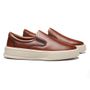 SLIP-ON MASCULINO CASUAL EM COURO MARROM