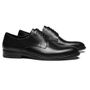  SAPATO DERBY MASCULINO SOCIAL EM COURO PRETO