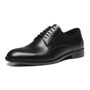  SAPATO DERBY MASCULINO SOCIAL EM COURO PRETO