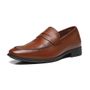  SAPATO LOAFER MASCULINO SOCIAL EM COURO MARROM COM CONFORTO