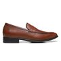  SAPATO LOAFER MASCULINO SOCIAL EM COURO MARROM COM CONFORTO