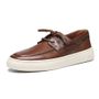 SAPATO DOCKSIDE MASCULINO CASUAL EM COURO MARROM 