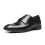 SAPATO DERBY MASCULINO SOCIAL EM COURO PRETO COM CONFORTO