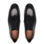 SAPATO DERBY MASCULINO SOCIAL EM COURO PRETO COM CONFORTO