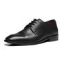 SAPATO DERBY MASCULINO SOCIAL EM COURO PRETO COM CONFORTO