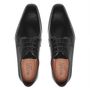 SAPATO DERBY MASCULINO SOCIAL EM COURO PRETO COM CONFORTO