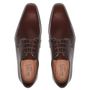 SAPATO DERBY MASCULINO SOCIAL EM COURO MARROM COM CONFORTO