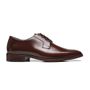SAPATO DERBY MASCULINO SOCIAL EM COURO MARROM COM CONFORTO