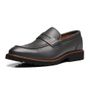 SAPATO LOAFER MASCULINO CASUAL EM COURO CINZA